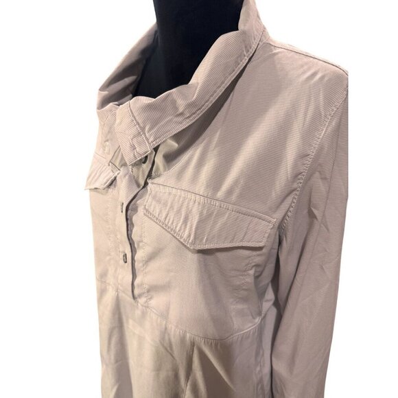 Mountain Hardware  Gray 1/2 Button Front Tunic Top Women's Size Large - Picture 2 of 10